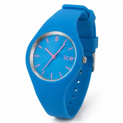 Sommeruhr Hellblau Pink ICE Watch Y2K Style Neue Batterie Geprüft