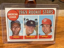 1969 Topps #658 Bill Burbach AL Rookies Twins / Yankees / Senators ROOKIE 3 - VG