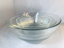 8pc Duralex Nesting Glass Mixing / Ingredient Prep Bowls 2.25" to 8" France