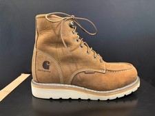 Carhartt Women's 6" Waterproof Moc Toe Wedge Boots Size 9 M Soft Toe EH
