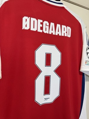 Odegaard #8 Mens LARGE Adidas Arsenal Home UCL Jersey | eBay
