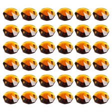 40Pcs 14mm Crystal Octagon Beads Chandelier Parts Hanging Beads Brown