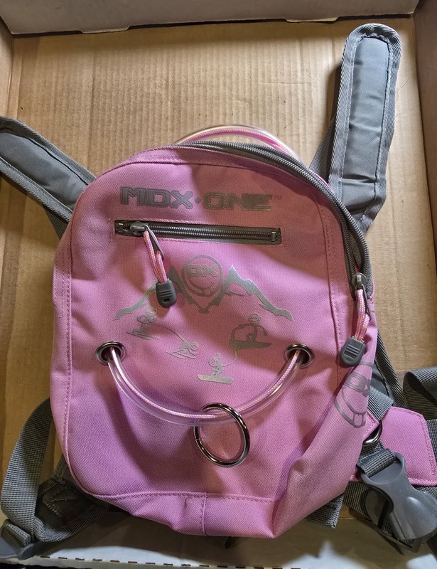 MDXONE Snowboard/Ski children Harness Backpack Trainer PINK