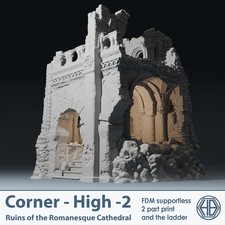Romanesque Temple Corner 2 High 2 | Wargame T...