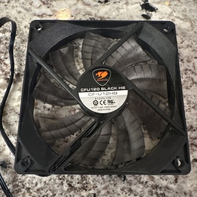 Cougar CFU 120 Black HB Max 120mm Case Fan - Black CF-U12HB New