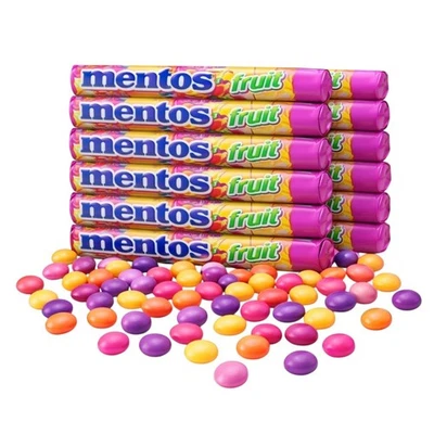 Download Transparent Mentos Chewy Dragees Fruit 8 X 38g - Gunz Mentos - View #4