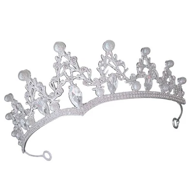 Couronne De Mariée Pour Femmes Bandeau Scintillant Diadème En Strass - Photo 1/4