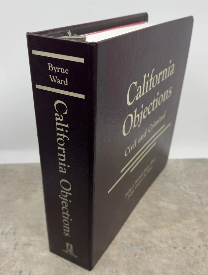 California Objections Civil & Criminal Rev.7 2010 Byrne Ward Law Binder + CD - Image 2 of 4