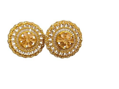 Indian pakistani traditional jewelry choker set with ear rings NWT - Picture 5 of 6