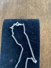 Sterling Silver Necklace with Starfish Charm 16 Inches Long