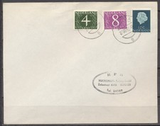 FLUORESCERENDE ZEGELS - GOUDA PROEF 1962- FDC GOUDA 27.VIII.62