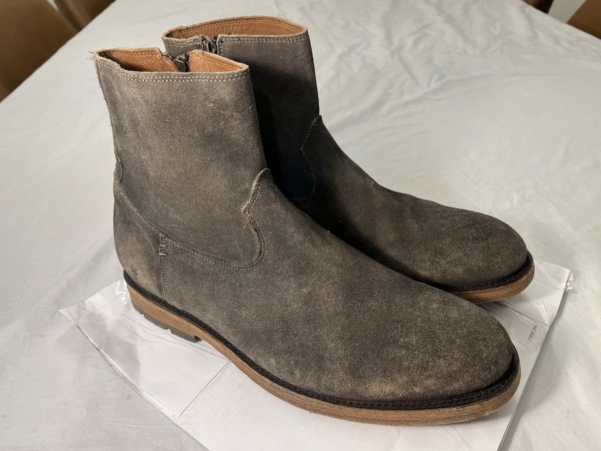 Frye Bowery Leather Inside Zip Boot Men display picture 2