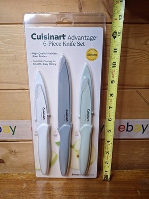 CUISINART Advantage 6pc. Non-Stick Prep Knife Set w/ Knife Guard - NEW!
