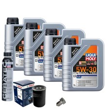 Motoröl 5W30 LIQUI MOLY 4L+BOSCH Ölfilter+Cera Tec+Ölablassschraube