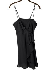 Vintage Victoria's Secret Gold Label Negligee Babydoll Chemise Size M Black Bow