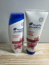 Head & Shoulders Dandruff Shampoo & Conditioner, Smooth & Silky, 12.5oz & 10.6oz