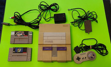 Super Nintendo SNES SNS-001 Console Bundle w 2 Games Controller Cords ~ Working