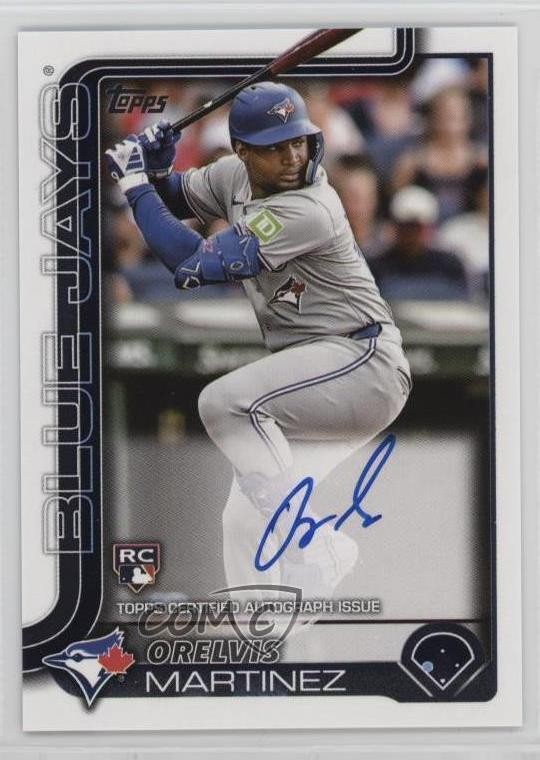 2025 Topps Series 1 Flagship Real One Auto Orelvis Martinez #18 Rookie Auto RC