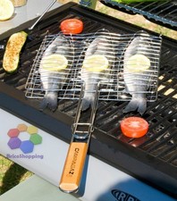 Griglia Barbecue Fornacella Brace Camino Per 3 Pesci Preformata 28x28