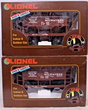 Lionel 8-87201 Milwaukee Road Ore Cars (2) Large G Scale