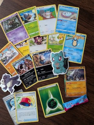Pokémon Cards. 15 cards! 1 type, 2 trainer, 1 Holo/reverse Holo/foil/promo/EX/GX