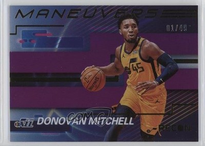 2020-21 Panini Recon Maneuvers Purple 1/49 Donovan Mitchell #9 nd3