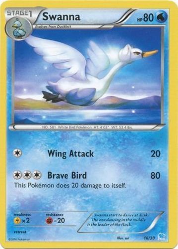 Swanna - 27/30 - XY Trainer Kit (Lp) XY Trainer Kit: Pikachu Libre & Suicune - W