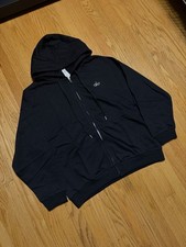 Size Small - ALO Yoga Black Full Zip Up Sweatshirt Fitness French Terry, New