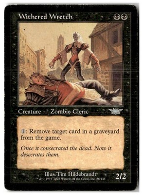 MTG Withered Wretch - Legions Heavily Played English