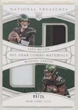 2021 Panini National Treasures Holo Silver /25 Michael Carter Zach Wilson s3g