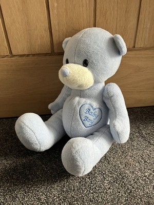 Birthdays Baby Boy Blue Teddy Bear Soft Toy Comfort Plush Toy