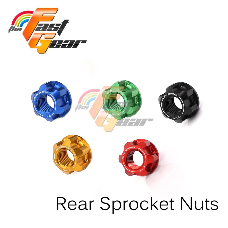 Porca de roda dentada de alumínio preta traseira para Kawasaki ZRX1200 S/R 01-08 07 06 05 04 03 - Imagem 4 de 4