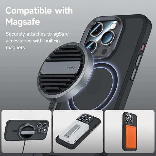 Etui magnetyczne na iPhone 15 Pro Max z magsafe - ChunHee TY06-DS16 - Zdjęcie 3 z 6
