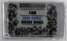 Comic Book Bags 1973-current size 6 7/8" x 10 3/8" 1.2 mil 100 count