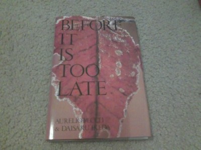 Before It Is Too Late
