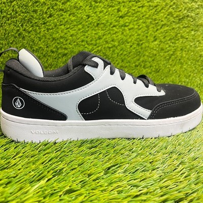 Volcom Vitals Mens Size 7 Black White Leather Composite Toe Safety Work Shoes