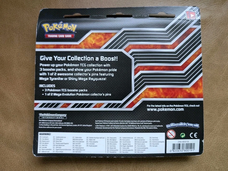 Pokemon XY Ancient Origins 3 Pack Blister With Rayquaza Pin - Factory Sealed - Image 2 of 2