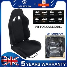 New Reclinable Universal Racing Bucket Seats w/Dual Slider Adjustable Race Seats