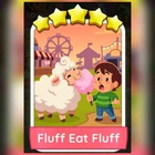 1 x Fluff Eat Fluff (⭐️⭐️⭐️⭐️⭐️) - Set 20 - Mono_Poly_Go Stickers - Best Service