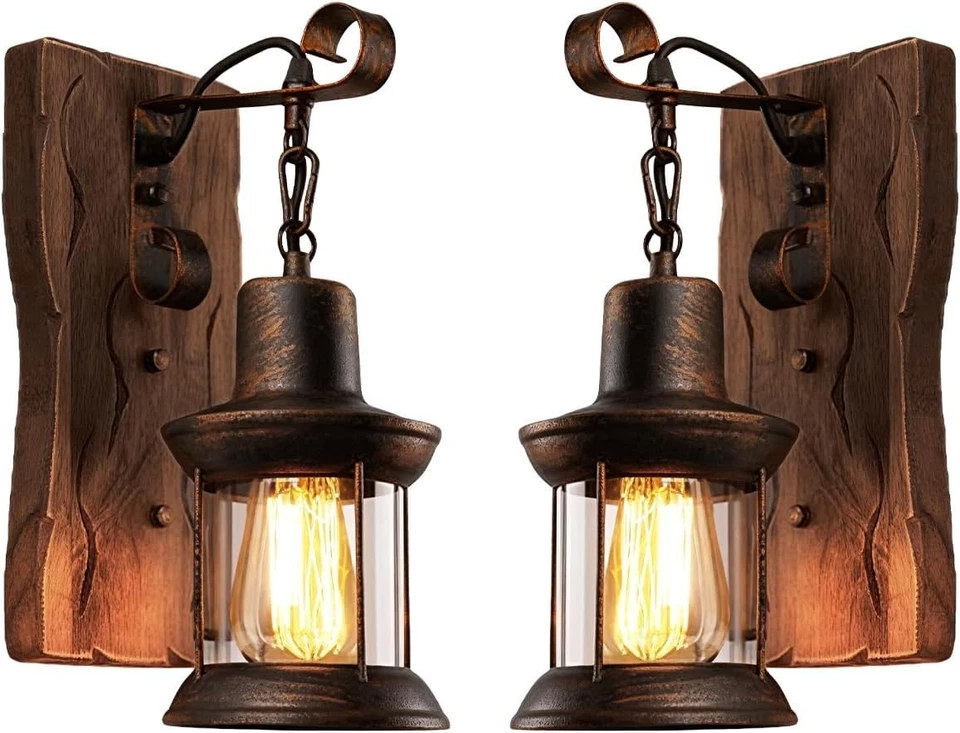 Vintage Wall Sconces for Bedroom 2-Pack - Image 3 of 4