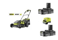 RYOBI AKKU-RASENMAEHER  Hybrid  RY18LMH37A-225   18VOne+ mit 2 x 2,0 Ah Akku