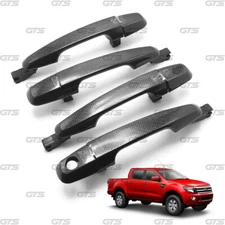Set Carbon Lh Rh Outer Handle Hand For Ford Mazda Ranger BT-50 4Dr 2012 - '21