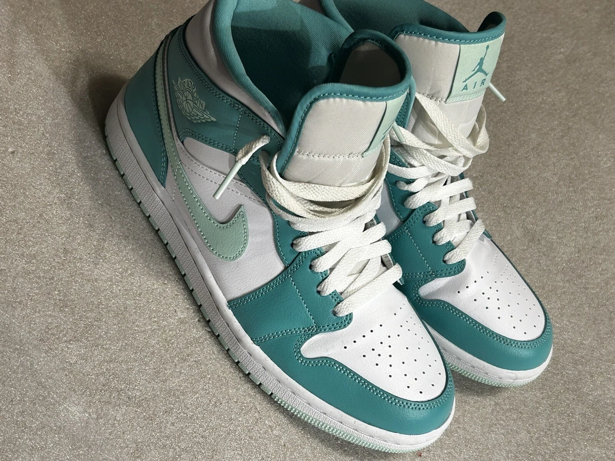 Air Jordan Mid Washed Teal White Aqua Women s Size 10 eBay