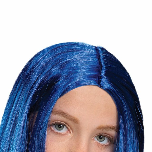 Billie Eilish Official Blue Hair Shoulder Length Child Costume Wig