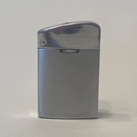 Vintage ZAIMA CORD brushed Chrome Butane Lighter Made in Japan