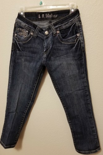 L.A. IDOL JEANS CAPRIS WOMENS SIZE 7 