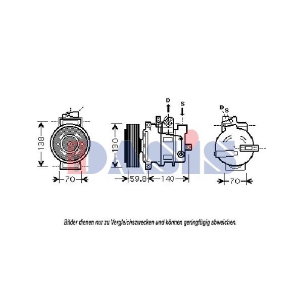 AKS Dasis Kompressor Klimaanlage Passend FüR Audi A6 Avant 4F5 C6 4F2 8ED B7-image