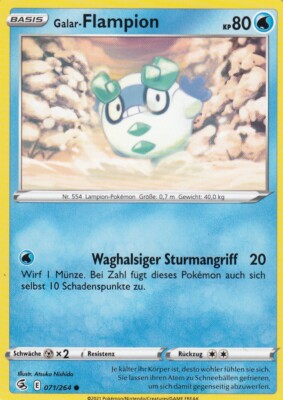 Galar-Flampion 071/264 Fusions Angriff Pokemon Karte Deutsch