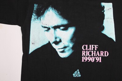 Vintage 90s Cliff Richard Shirt From A Distance The Tour 1990-91