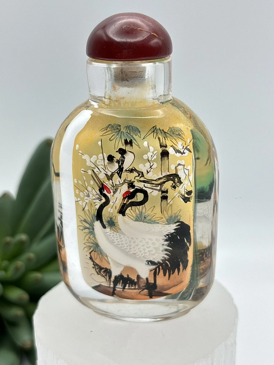 鼻煙壺 内絵ガラス瓶 ⁄ 中国伝統工芸品 鼻煙壺(アンティーク 2026年